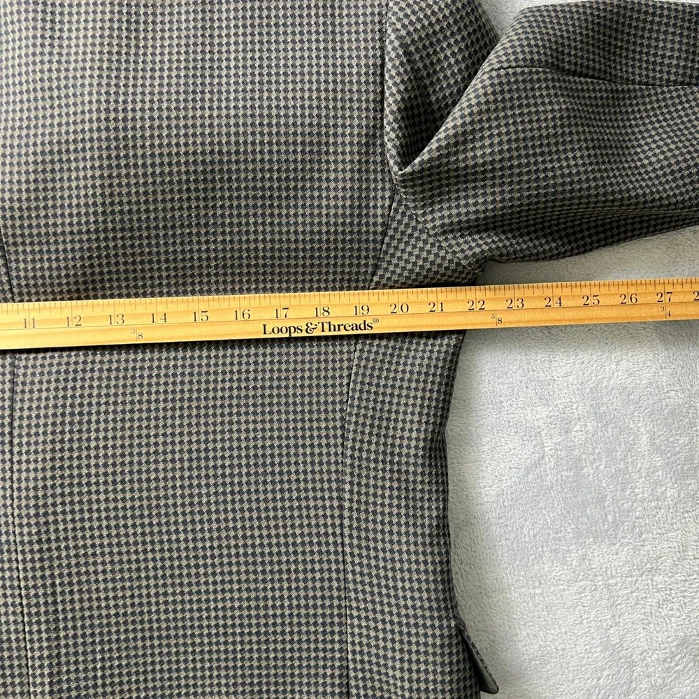 Vtg. Givenchy Monsieur Men's Houndstooth Blazer 40R‎ Wool Sport Coat Vintage USA - Picture 7 of 12